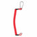 Dan's red pinpointer lanyard with durable metal hardware