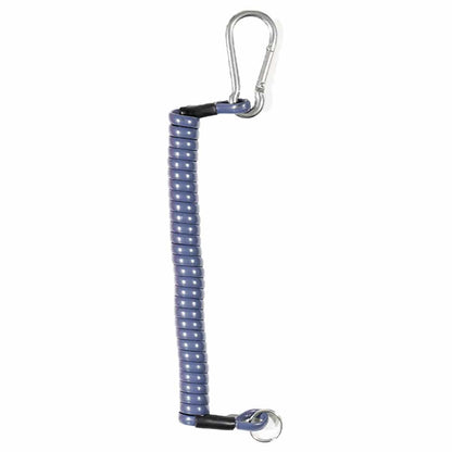 Dan's slate blue pinpointer lanyard showing quality construction