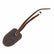 Serious Archery brown bison leather string keeper with antler design laying flat