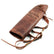 Detailed view of premium leather construction and stitching quality