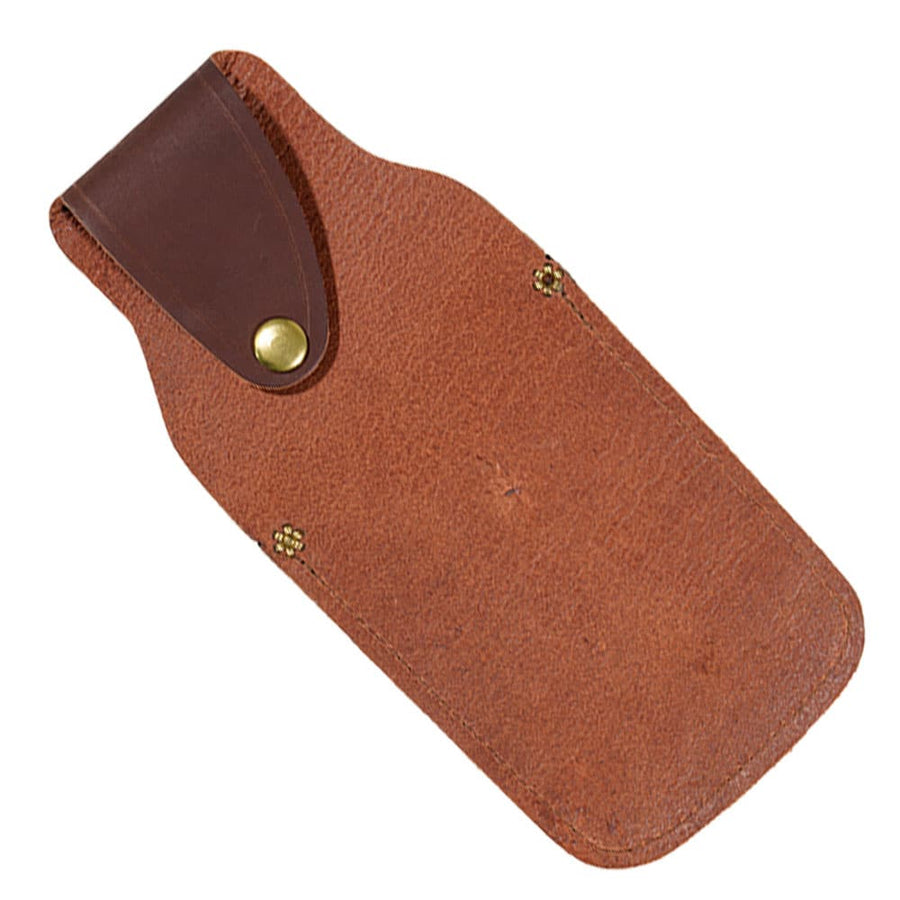 Bear Leather Pocket Quiver close-up showing genuine leather stitching and craftsmanship details