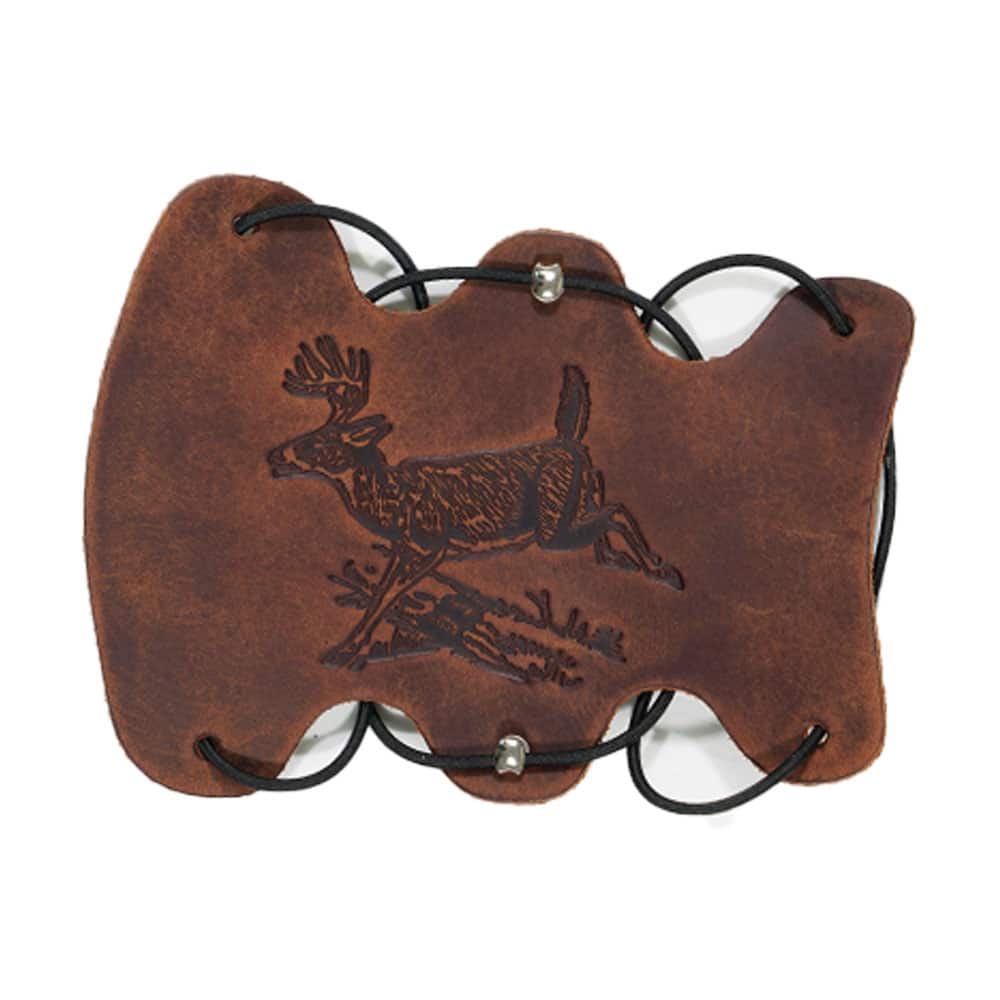 Serious Archery Perfect Fit Leather Armguard - Classic Whitetail Design