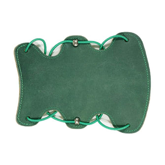 Perfect Fit Leather Armguard - Green