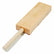 Leather strop with wood base demonstrating ergonomic grip design