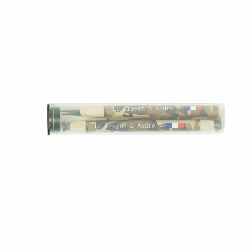 Le Crayon Restoration Pencils in their storage tube. 