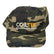 Coiltek camo baseball cap with embroidered logo front view