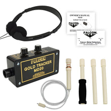 Falcon Gold Tracker MD20 Metal Detector 300kHz Probe w/ Handle & Headphones
