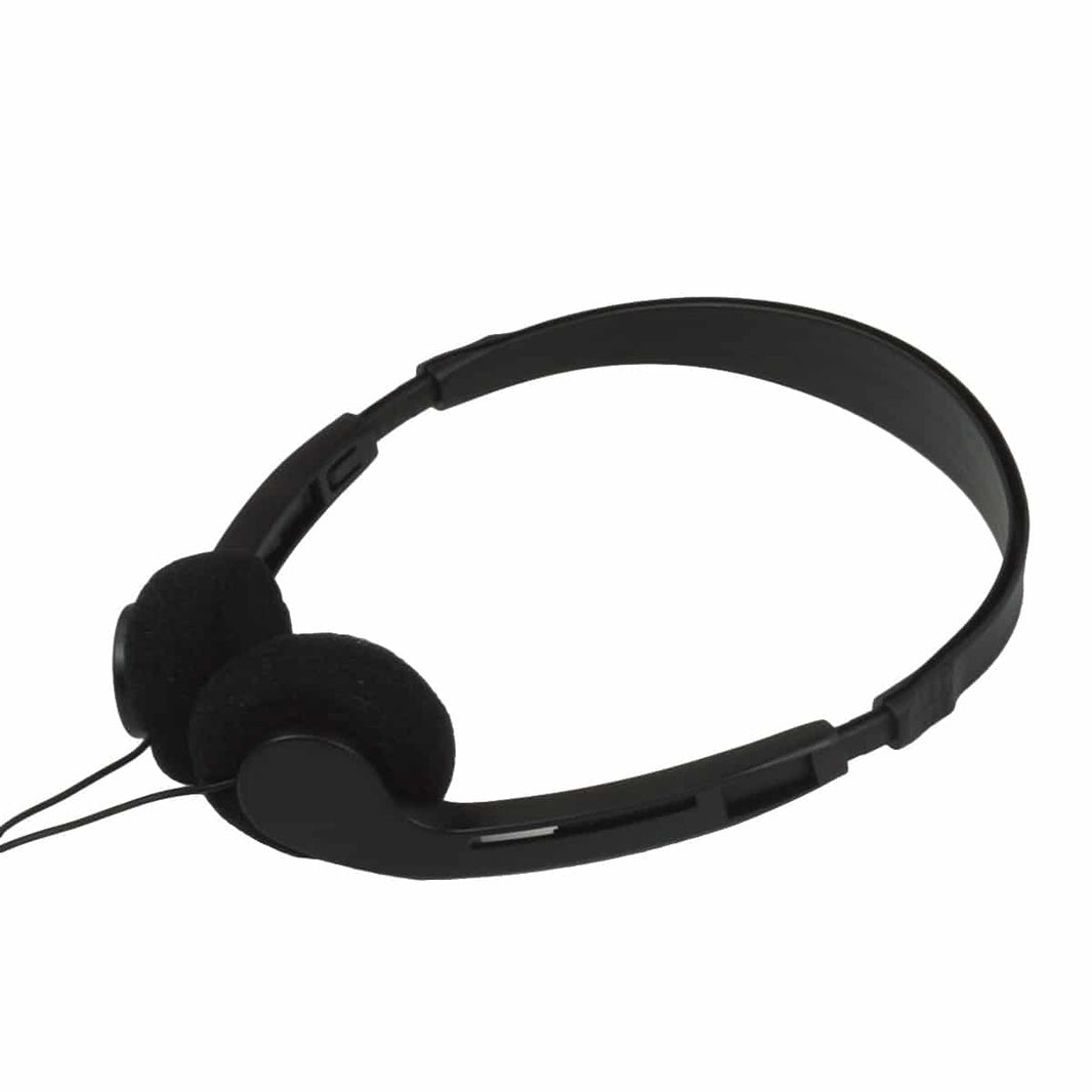 Falcon MD20 lightweight over-ear headphones with adjustable headband and 1/8-inch plug for Gold Tracker metal detector