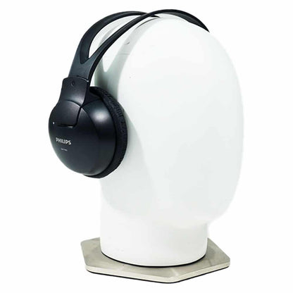 Philips SHP-1900 headphones showing 2-meter cable and 3.5mm stereo connector for metal detectors