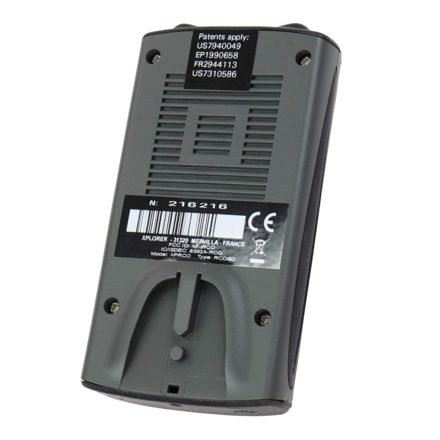 Back of XP ORX remote control