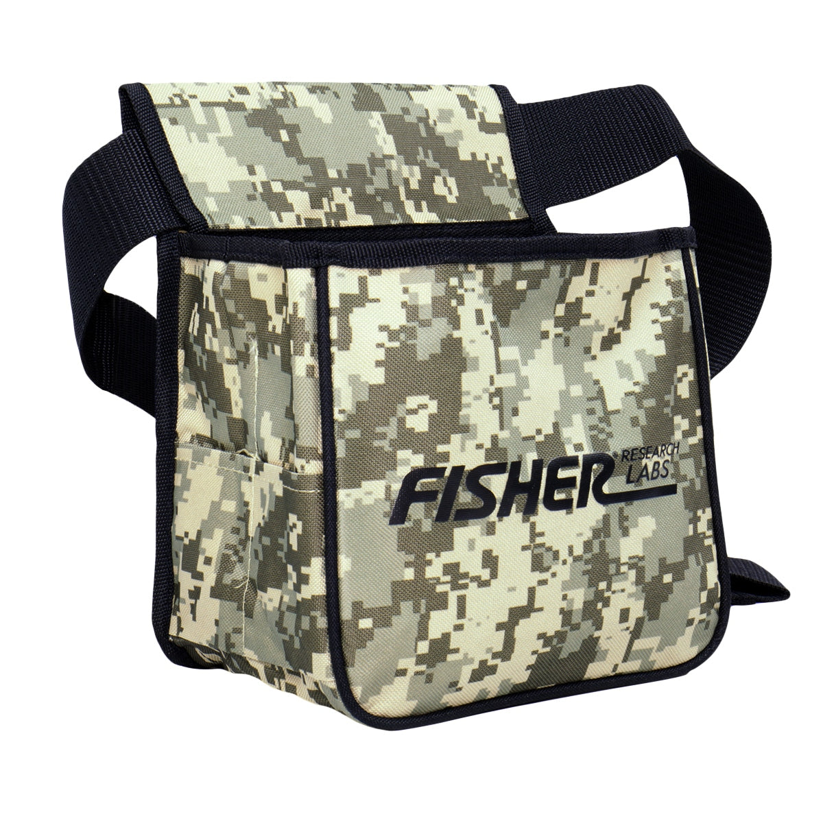 Fisher Metal Detector Camo Pouch two Large Pockets & Belt