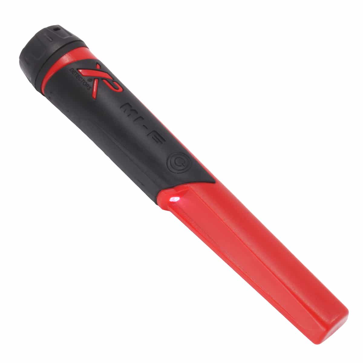 The red and black MI-6 Pinpointer photographed on a white backdrop
