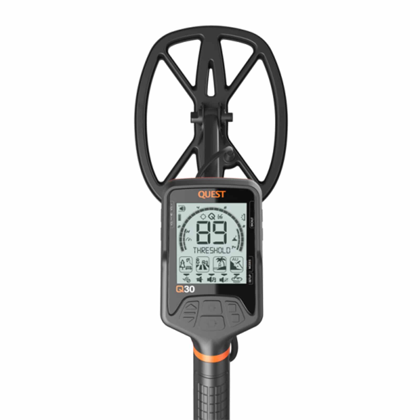 Quest Q30+ Metal Detector w/Wirefree Lite Headphones& RaptorX