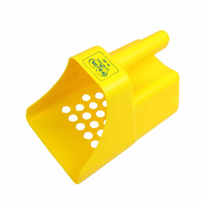 White's orange plastic sand scoop 8.5 inch with drainage holes for metal detecting
