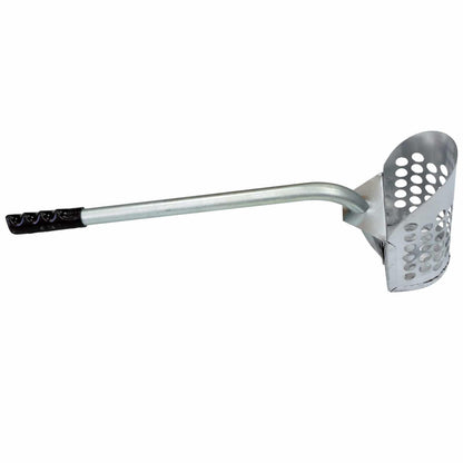 Galvanized Welded 24-Inch Beach Sand Scoop with Molded Finger Grips
