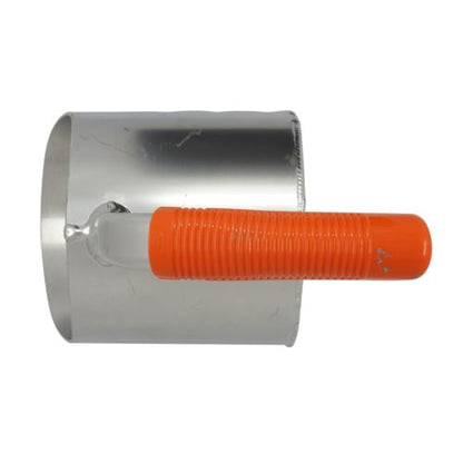 RTG Big 6 sand scoop rear view showing welded curved handle and grip