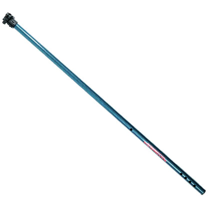 Steve's Detector Rods blue carbon fiber upper shaft showing twill pattern finish
