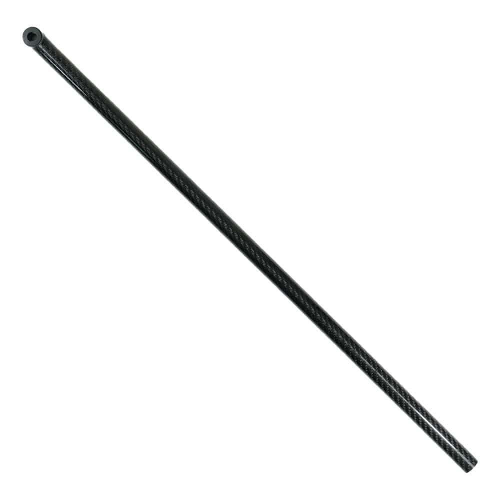 Steve's carbon fiber lower rod showing twill pattern and glossy finish