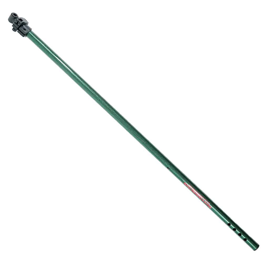 Green accent Steve's carbon fiber rod set with glossy finish