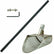 T-Rex 8" Wide Stainless Steel Sand Scoop, 3/8" Holes, Carbon Fiber Handle