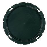 Blue Bowl 4-inch black classifier lid shown from above displaying round design and rim