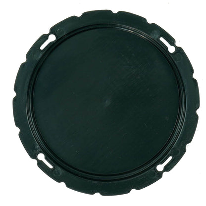 Blue Bowl 4-inch black classifier lid shown from above displaying round design and rim