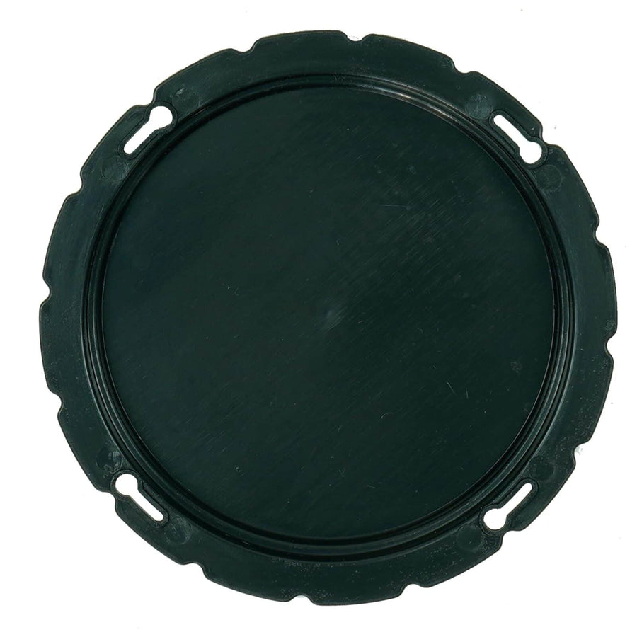 Blue Bowl 4-inch black classifier lid shown from above displaying round design and rim