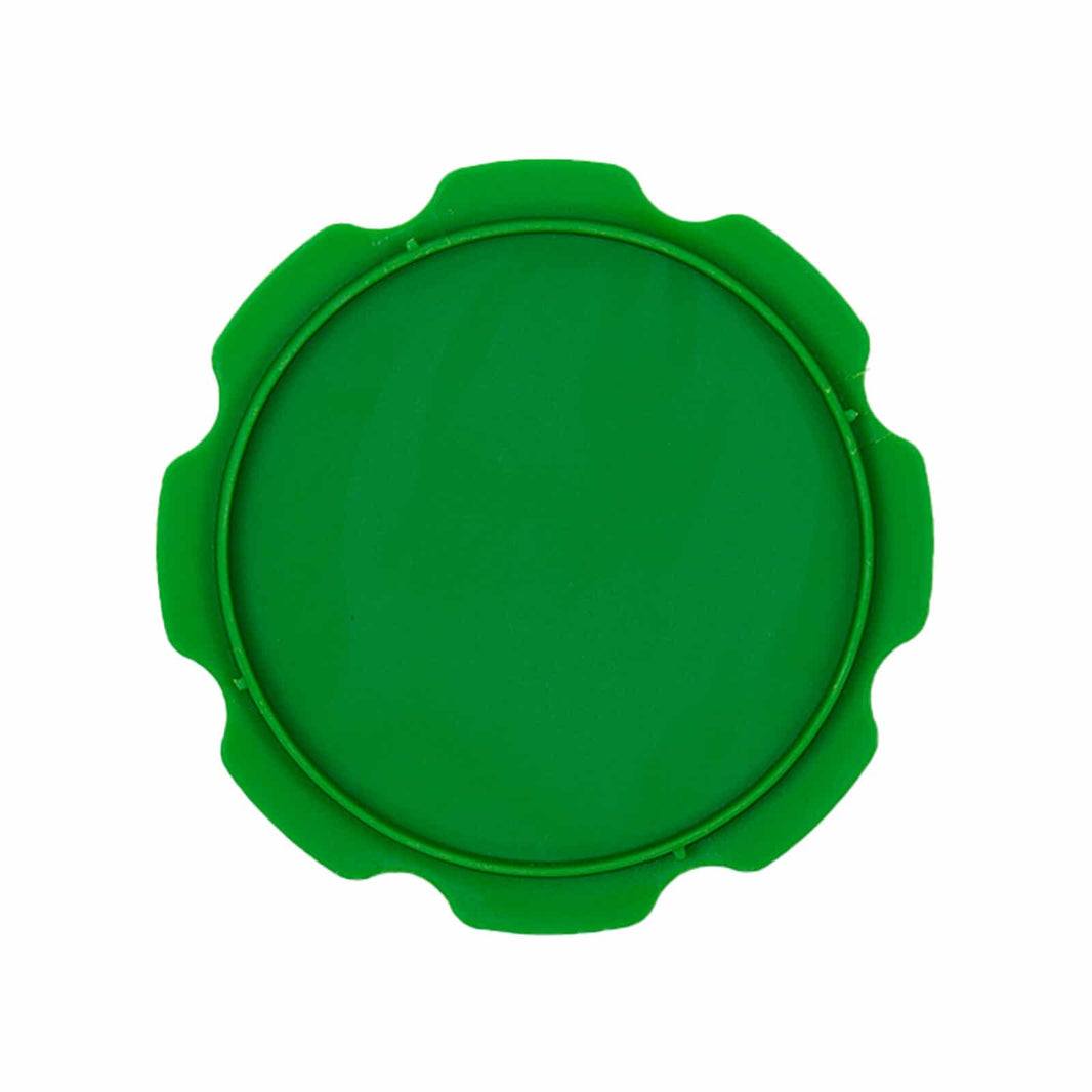 Blue Bowl green classifier lid detail showing 4-inch diameter and construction