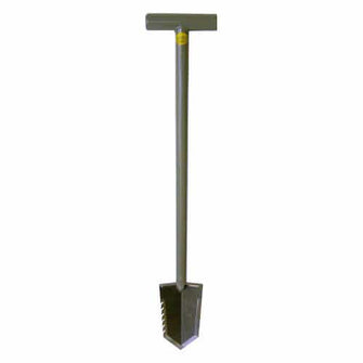Lesche Sampson Pro-Series Shovel with T-Handle and Serrated Edge