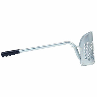Dune Scoops Galvanized Metal Long Handle Sand Scoop for Metal Detecting, Shelling, and Rock Hunting