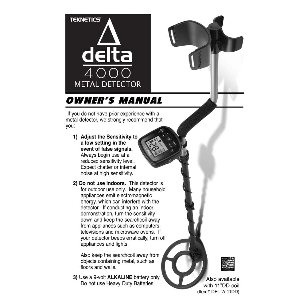 Teknetics Delta 4000 Instruction Manual Digital