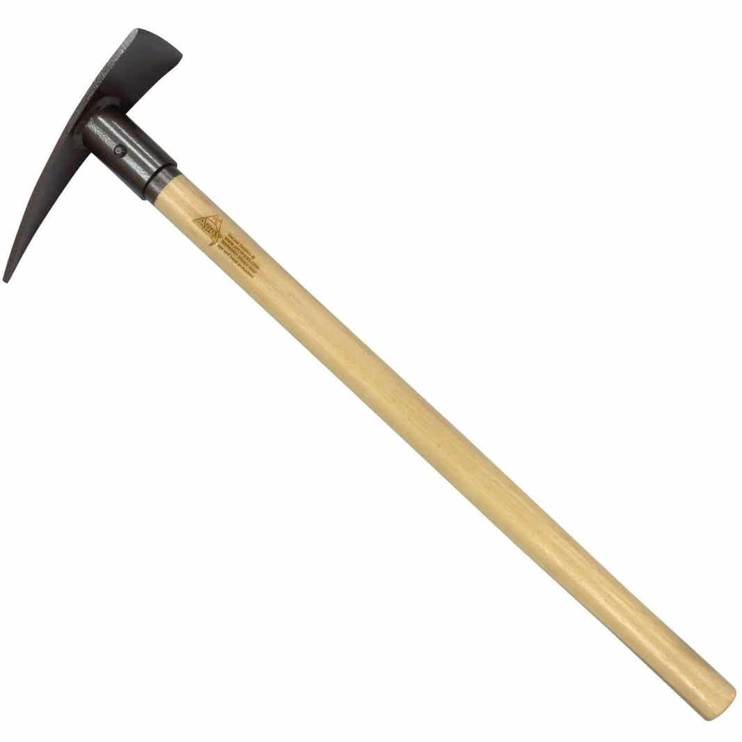 Apex Weasel Pick 30-inch with hickory handle and solid steel head for metal detecting