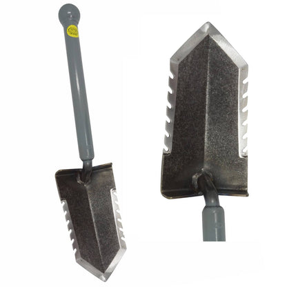 Lesche Mini Sampson 18" Ball Handle Shovel with Double Serrated Edge
