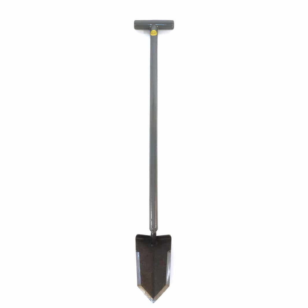 Lesche T-Handle 36-inch heavy duty metal detecting shovel with pre-sharpened blade and aircraft-quality steel construction