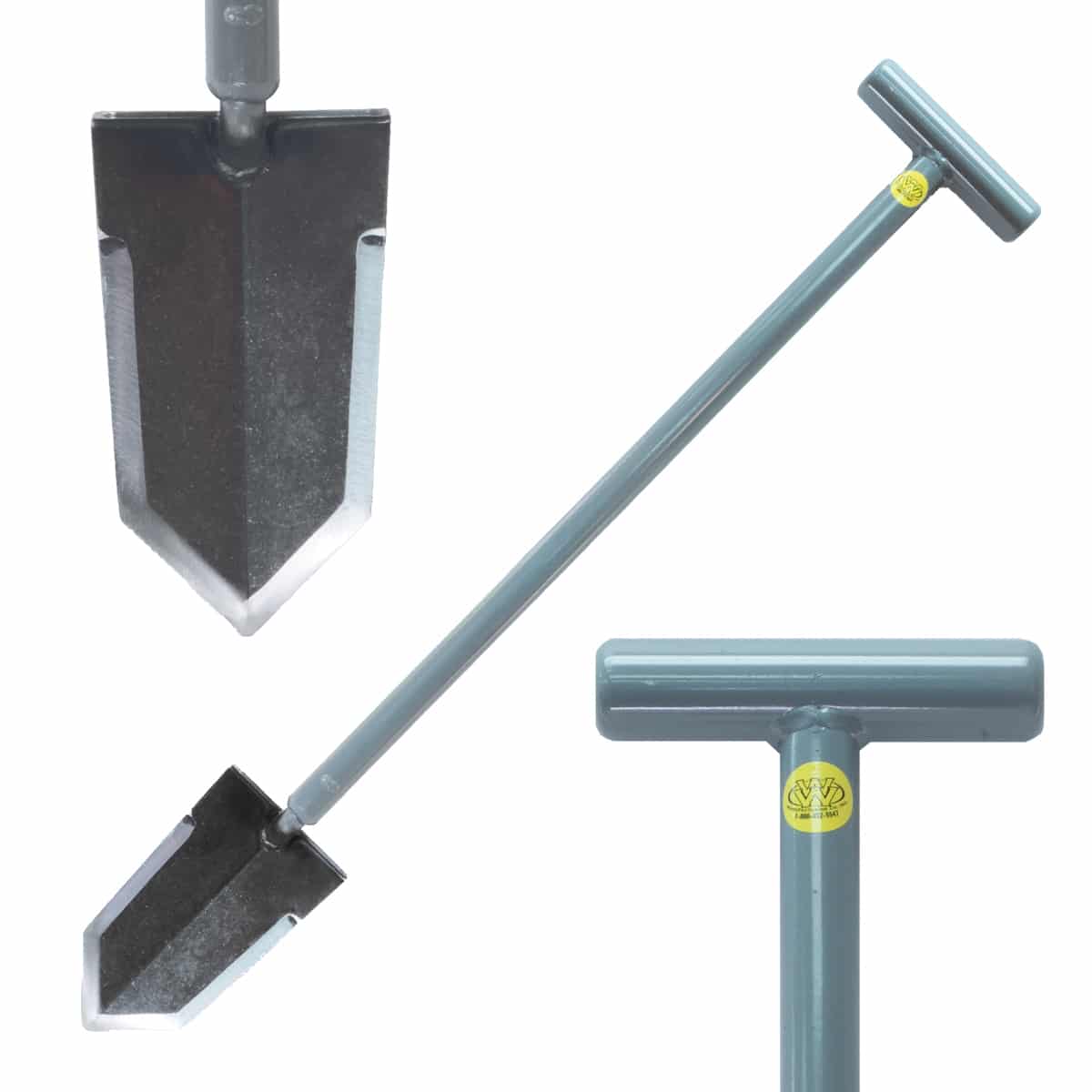 Lesche Sampson Pro-Series shovel with T-handle, aircraft-quality steel construction, 31-inch length