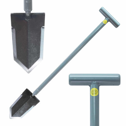 Lesche Sampson Pro-Series shovel with T-handle, aircraft-quality steel construction, 31-inch length