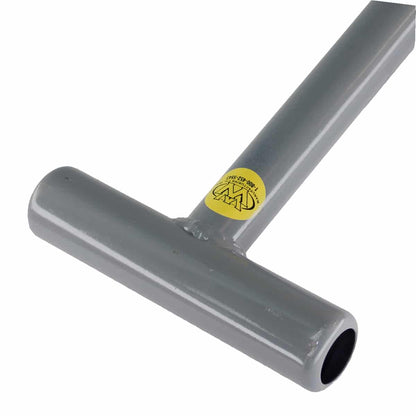 Lesche Sampson T-handle viewed from below showing the open tube end and welded joint