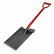King of Spades Ultra Lite 12-inch spade with red D-handle, black heat-treated steel blade, and rubber foot pad