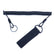Close-up view of black pinpointer lanyard showing Velcro belt attachment system
