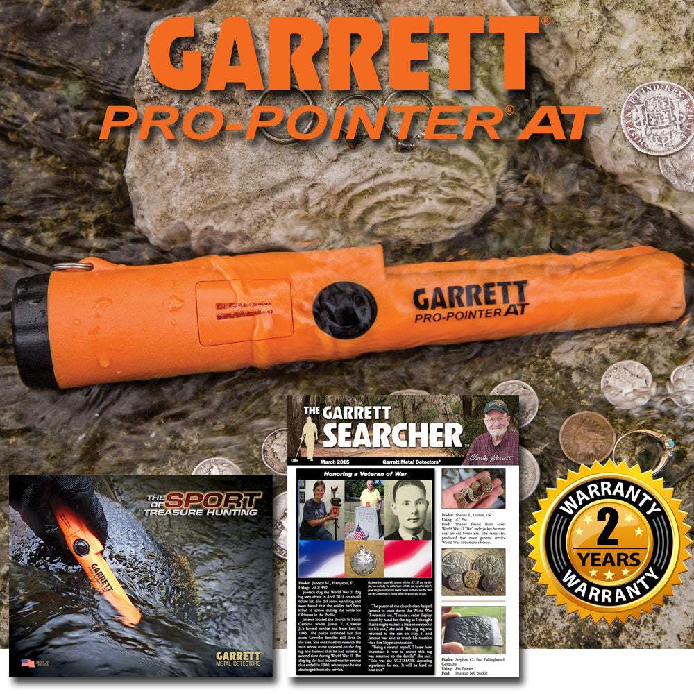 Garrett Pro-Pointer AT pinpointer in field detecting scenario