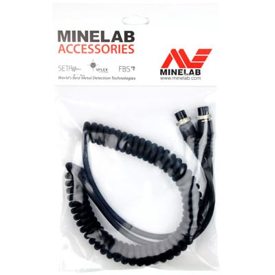 Minelab Heavy Duty 4-Pin Curly Cord Power Cable for GP and SD Series
