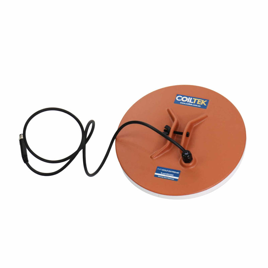 Coiltek 11 inch Gold Extreme search coil with extended shaft for SDC 2300