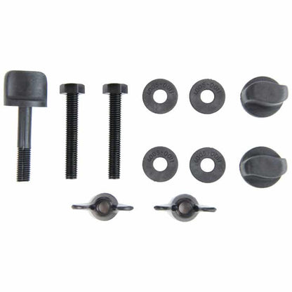 Complete Minelab coil hardware kit contents displayed for E-Trac Safari Explorer