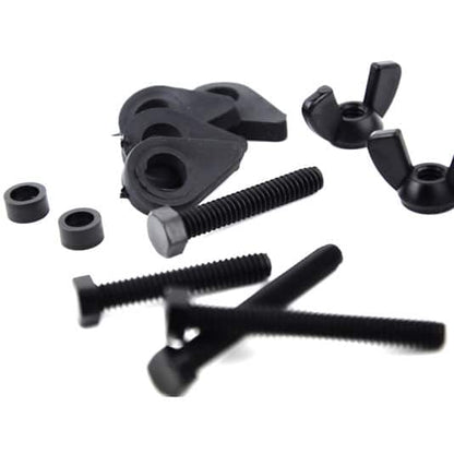Minelab search coil hardware kit displayed with metal detector components