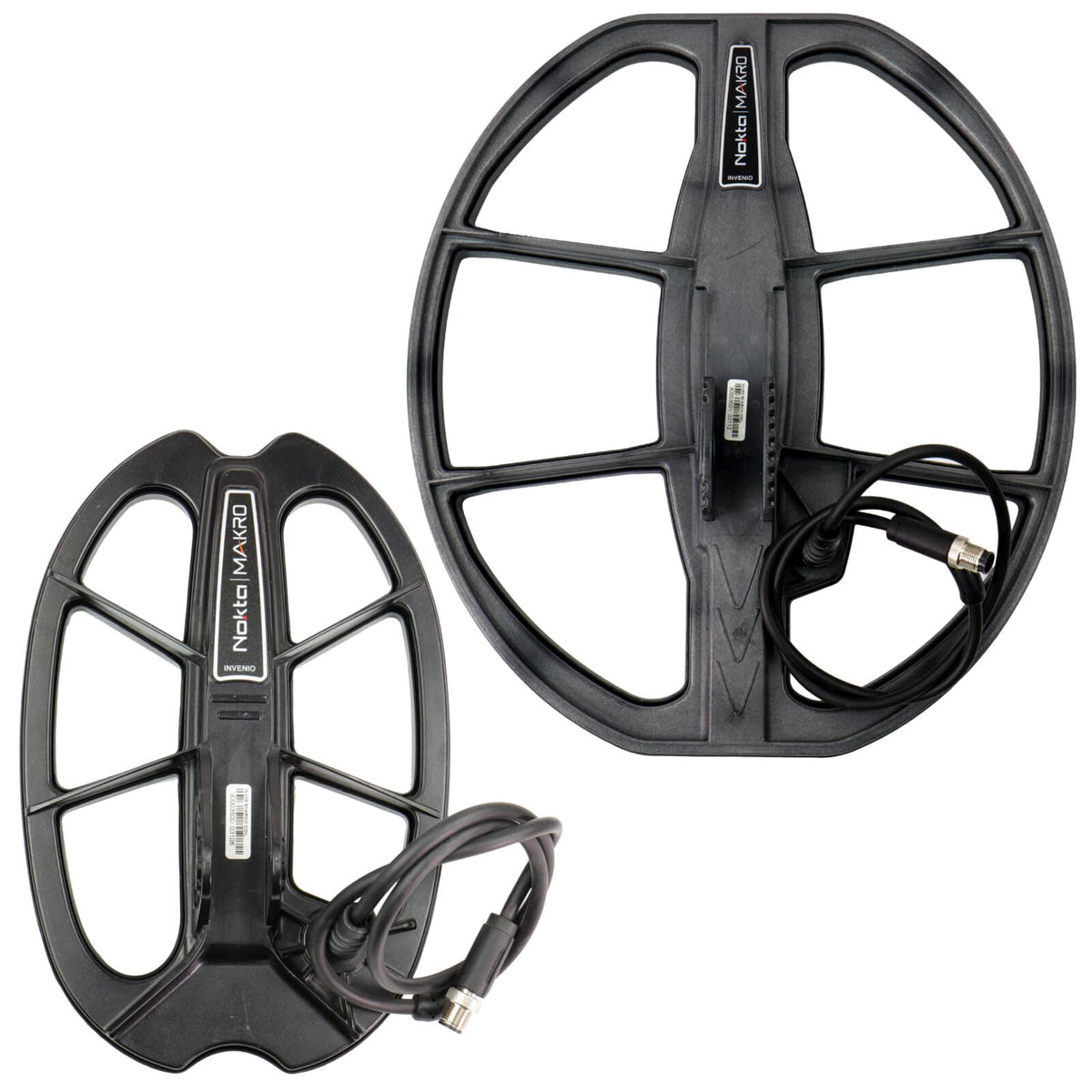Nokta Invenio waterproof DD search coils 40x35cm and 28x18cm with covers