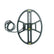 CORS Cannon 14.5x10.5 DD search coil with black housing and attached skidplate for Minelab X-Terra detectors