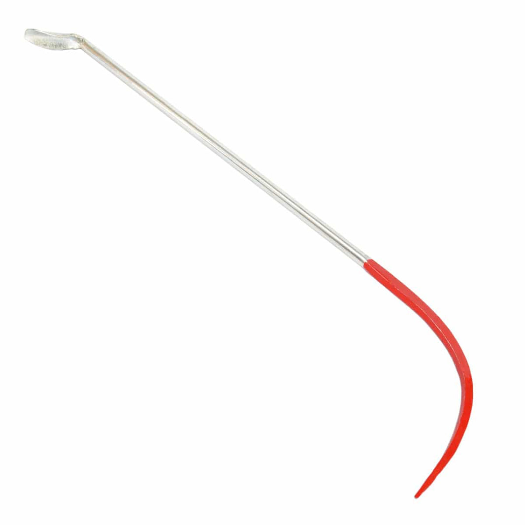 TerraX 19 inch hook and spoon crevice tool with red tip for gold prospecting