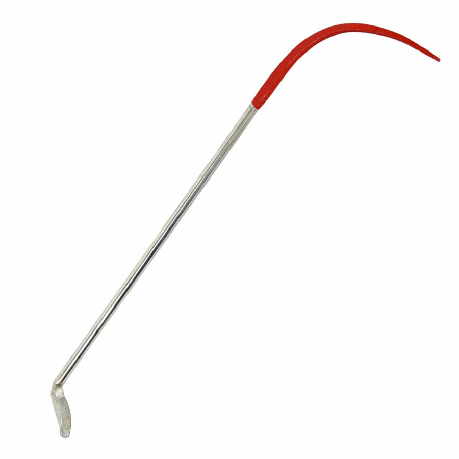 Close-up view of TerraX crevice tool showing hook end and spoon end design details