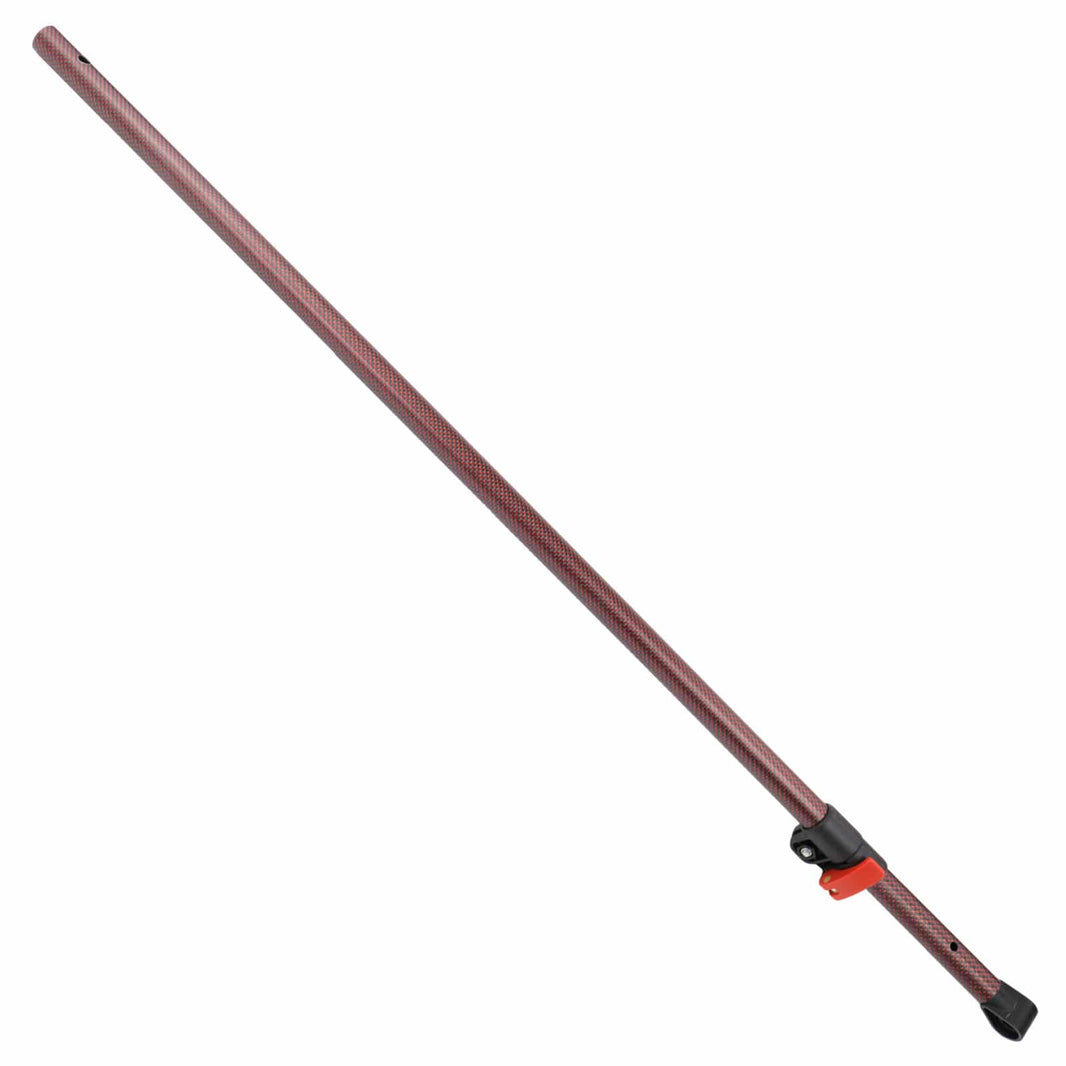 Full length Detect-Ed Red Belly LS carbon fiber shaft with black cam lock and red lever