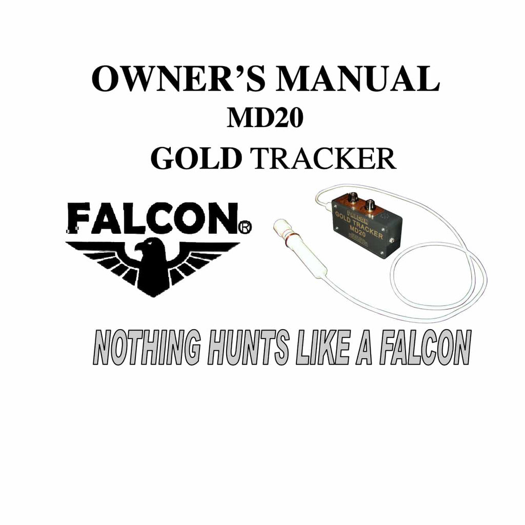 Detektor Mit Kopfhöreranschluss Falcon Gold Tracker MD20 Metalldetektor 300kHz Sonde Mit Gürtelholster Gold Tracker Detektor